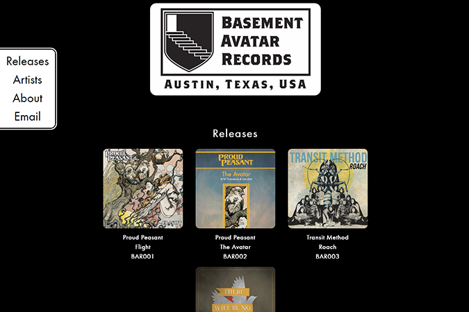 Basement Avatar Records website