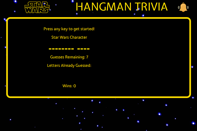 Star Wars Hangman Game